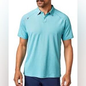 RHONE Polo Shirt Blue Knit Golf Size XXL